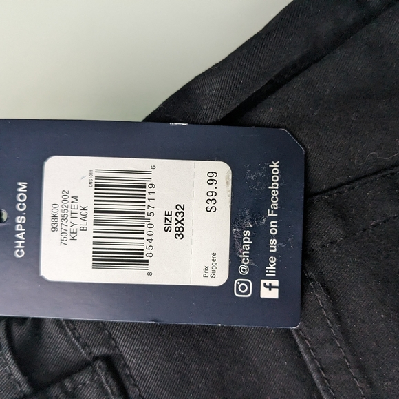 Chaps by Ralph Lauren, comfort stretch pants for men. NWT 38x32 - Picture 4 of 9